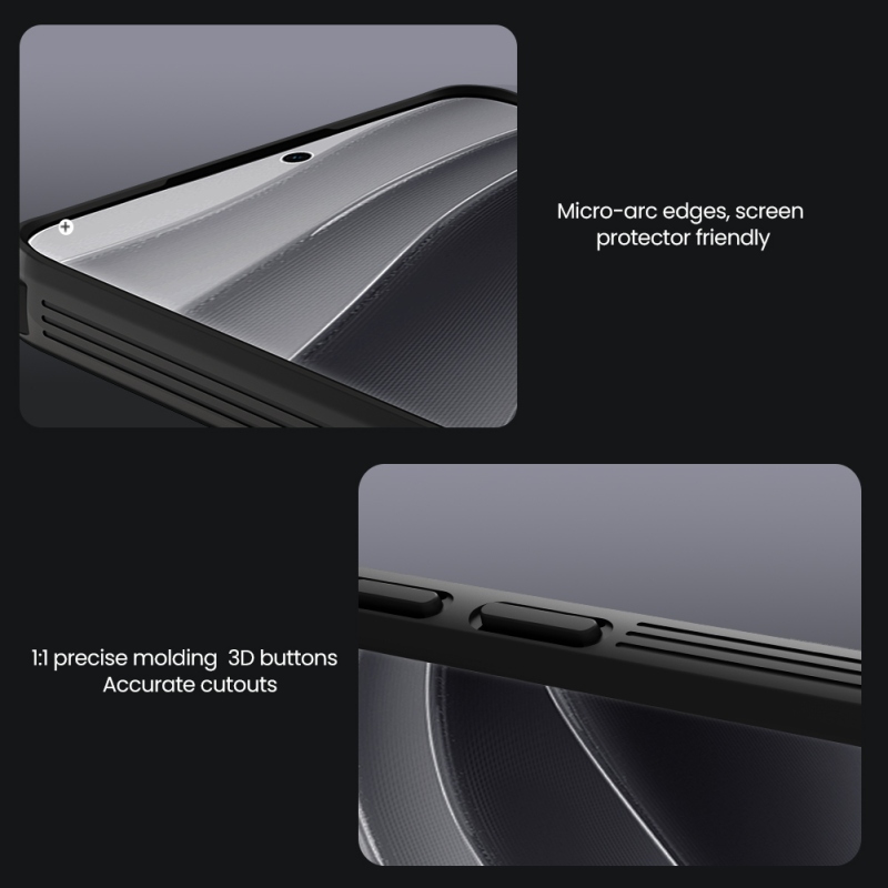 Nillkin CamShield PRO hátlap Xiaomi Redmi Note 14 Pro 5G/Poco X7 5G Sötétzöld