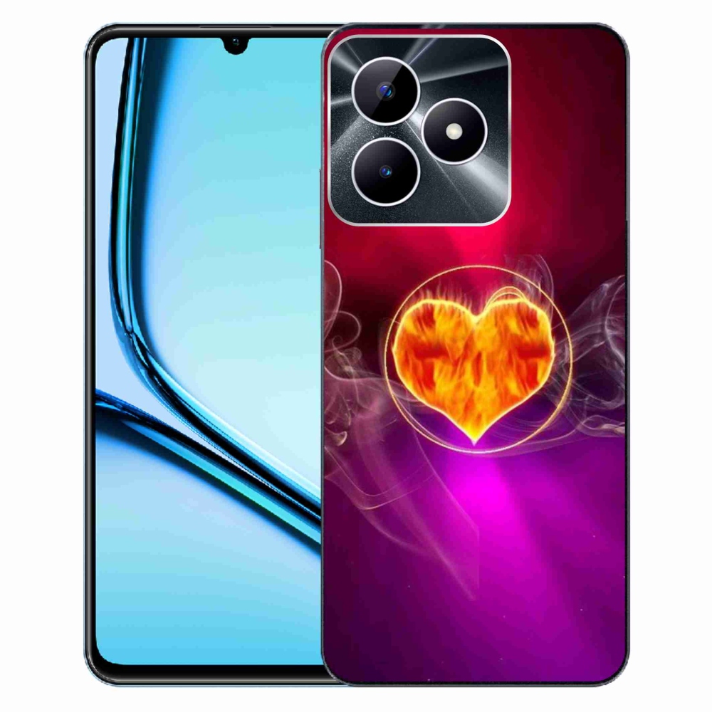 Gél borítás mmCase a Realme Note 50 készülékhez - tüzes szív