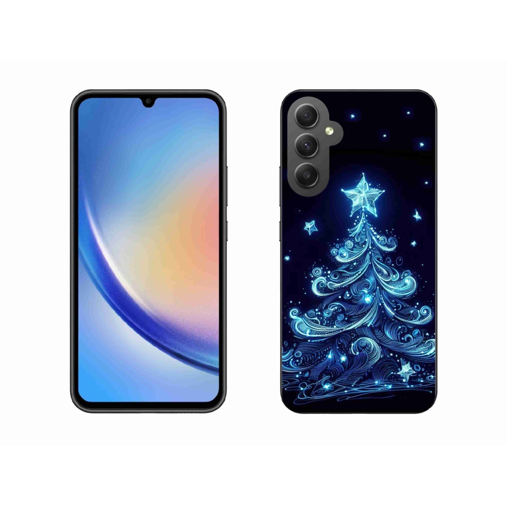 Gél borítás mmCase Samsung Galaxy A34 5G - neon karácsonyfa 4