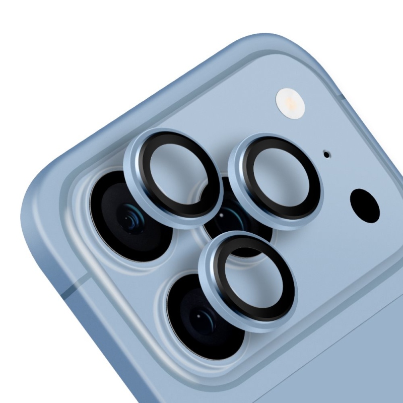 TOK:ME Lencsevédő az Apple iPhone 18 Pro/18 Pro Max készülékekhez, világoskék