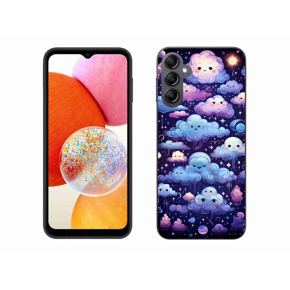 Gél borítás mmCase Samsung Galaxy A14 4G/5G - felhők