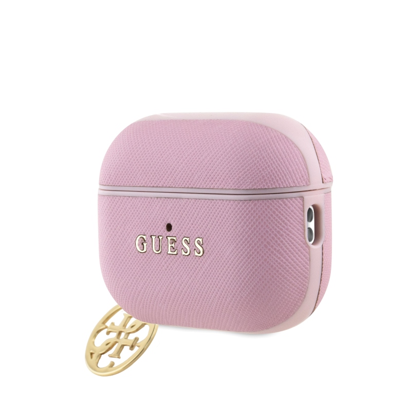 Guess Saffiano 4G Charm tok AirPods Pro 2 rózsaszínűhöz