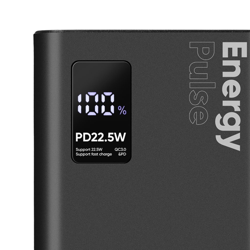 CSOMAG:ME EnergyPulse Powerbank 20000mAh 22.5W Fekete