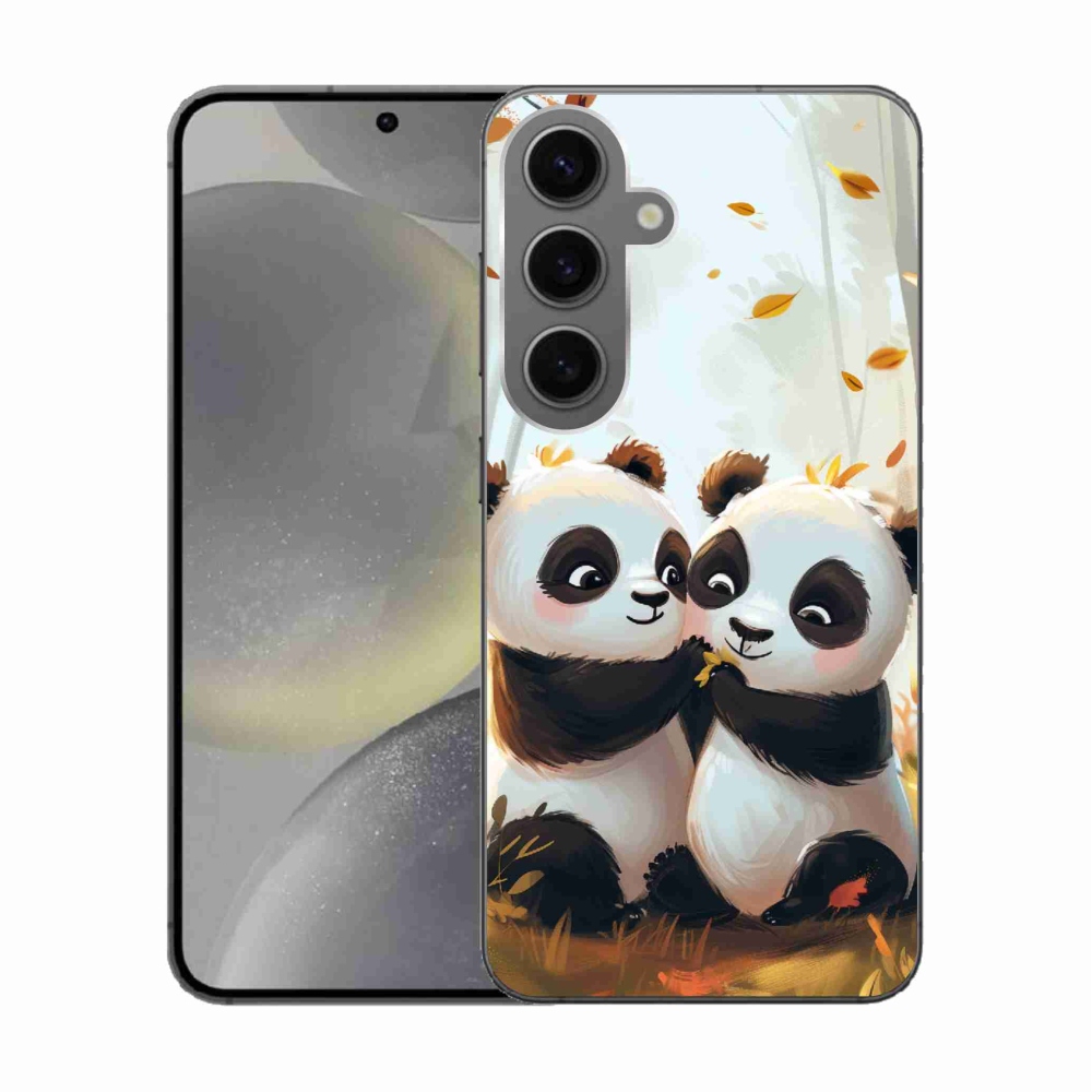 Zselés borítás mmCase Samsung Galaxy S24 készülékhez - pandák