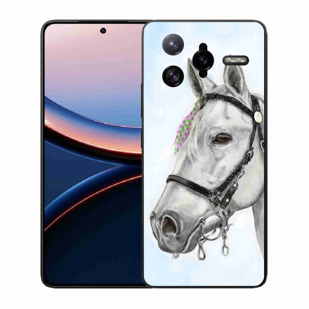 Gél borítás mmCase a Xiaomi Poco F7 Ultra számára - fehér ló 1