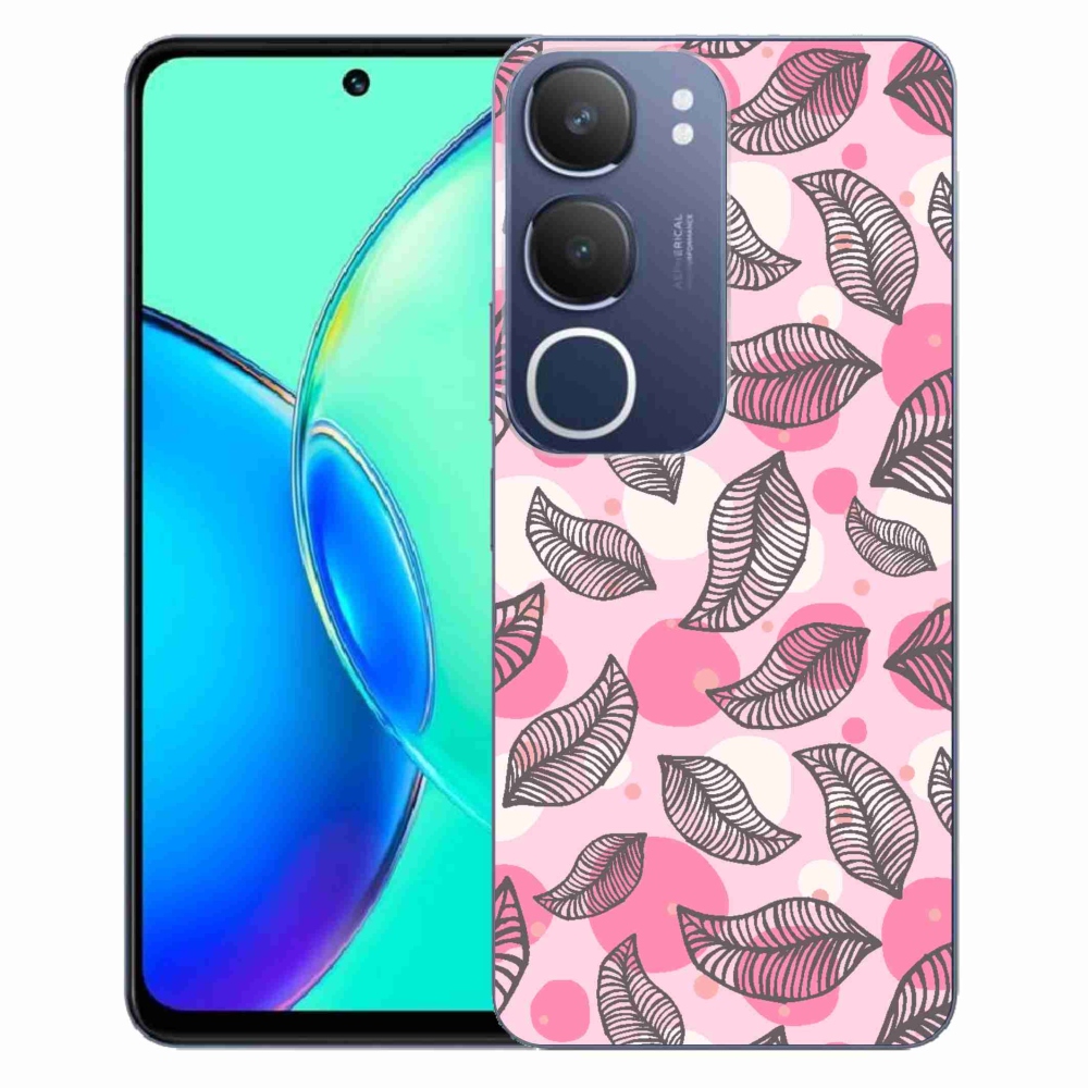 Gél borító mmCase a Vivo Y19s készülékhez - rajzfilmes hulló levelek