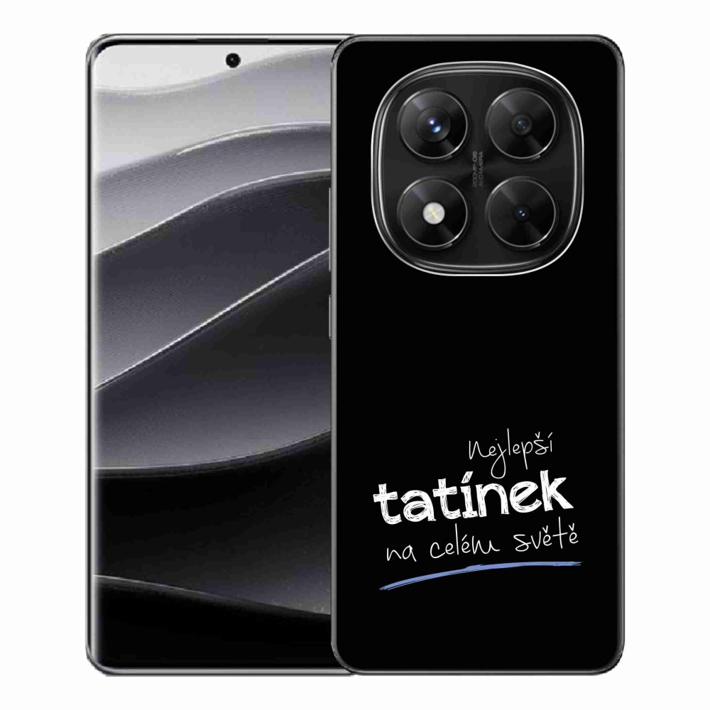 Gél borítás mmCase a Xiaomi Redmi Note 14 Pro 5G/Poco X7 5G - legjobb apuci 4 fekete háttérrel