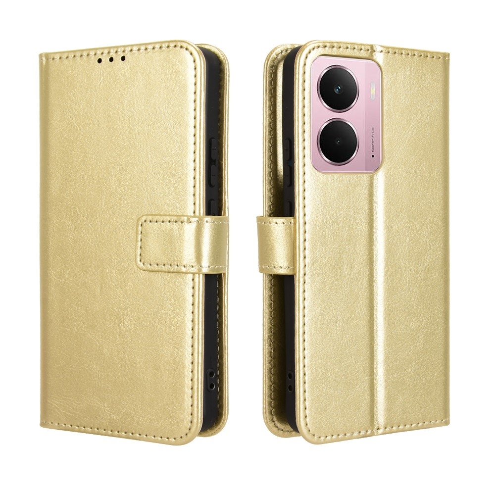 Őrült könyvtáska a Realme 14 5G-hez - arany színben