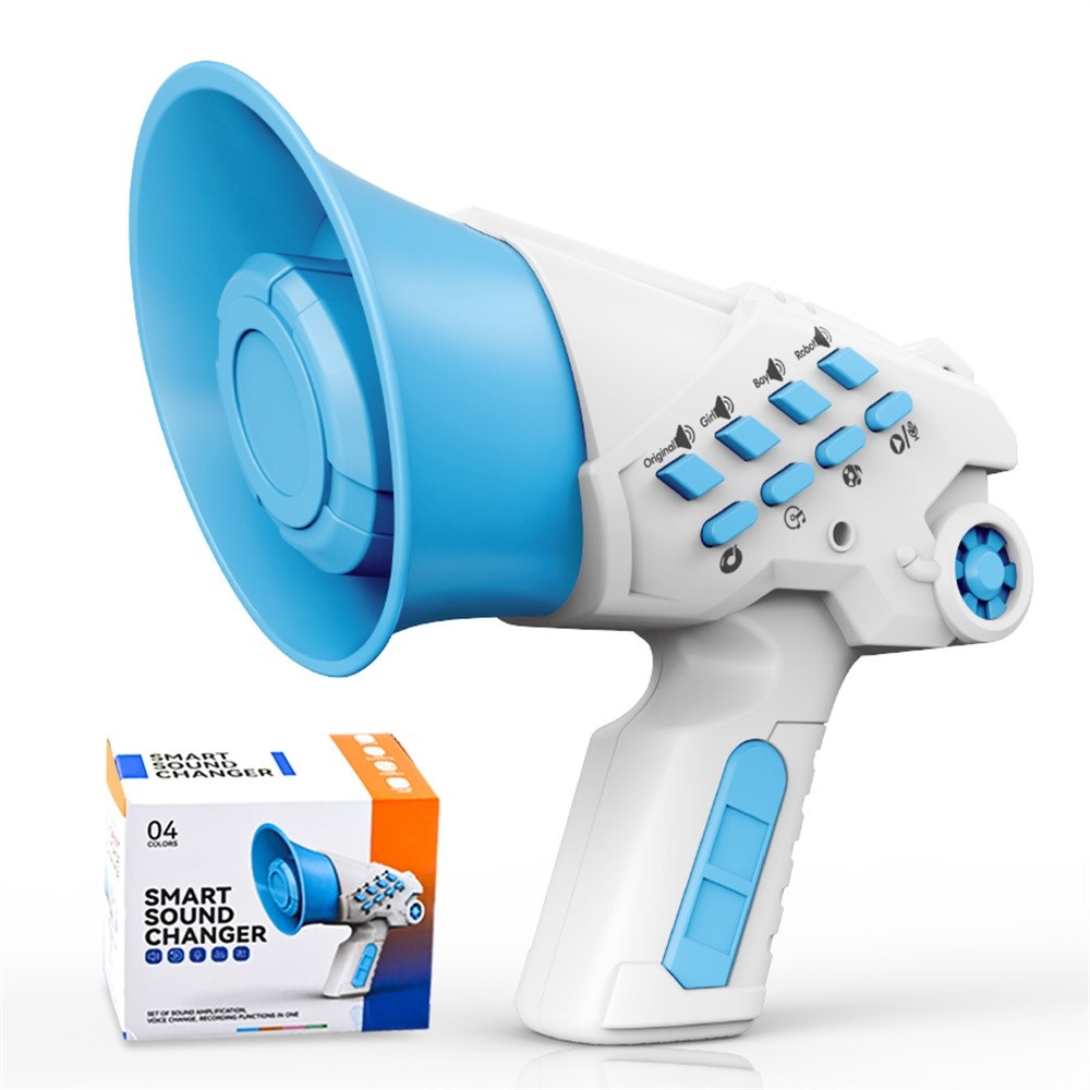 Szórakoztató hangváltó gyerekeknek felvétellel és effektekkel - kék