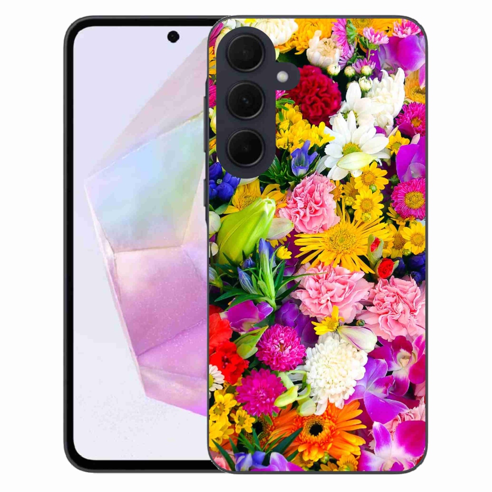 Gél védőhuzat mmCase Samsung Galaxy A35 5G - virágok 12