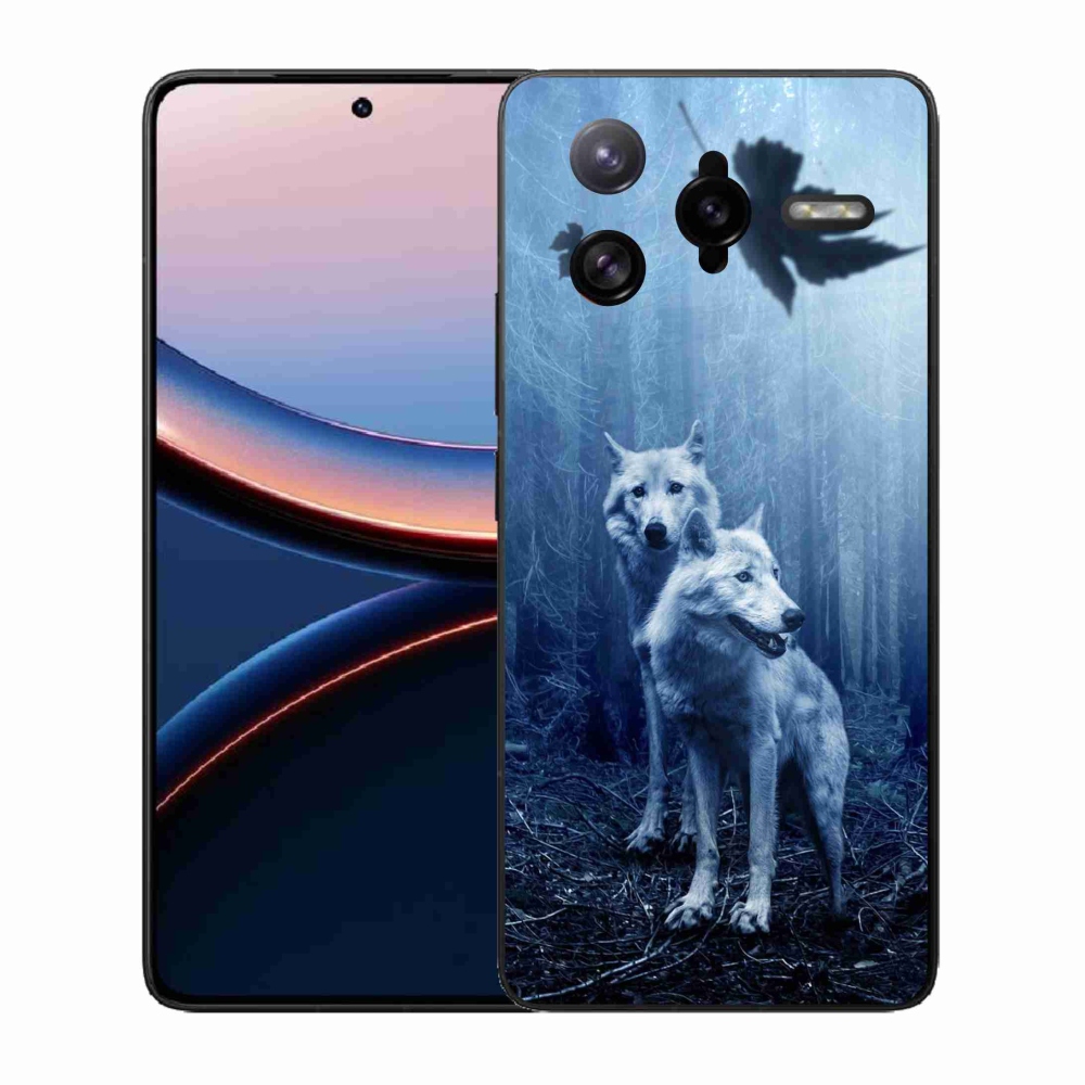 Gél borítás mmCase a Xiaomi Poco F7 Ultra számára - farkasok az erdőben