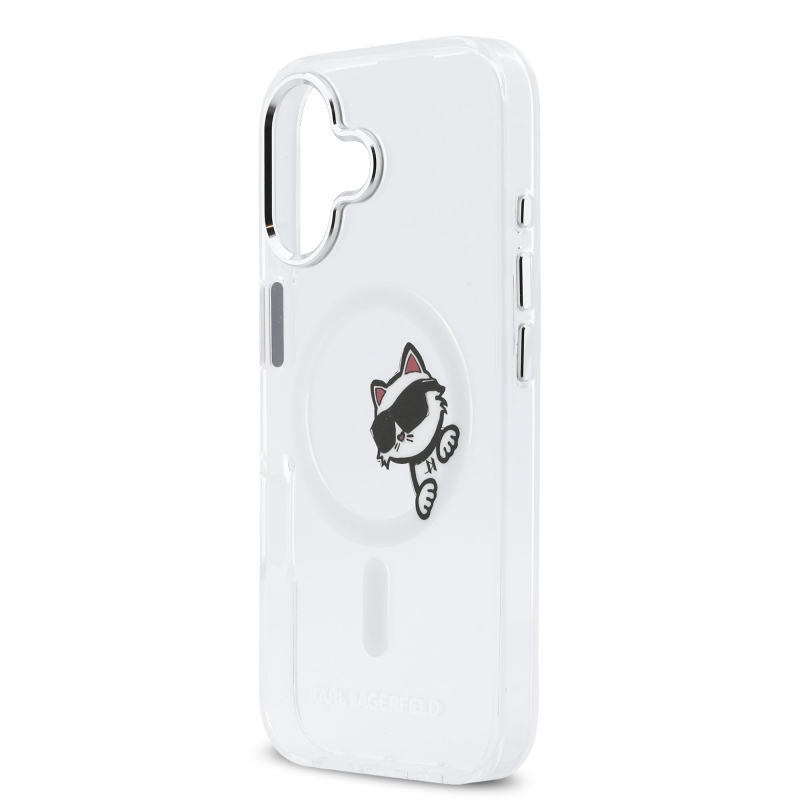Karl Lagerfeld IML Choupette Peekaboo Peekaboo MagSafe hátlap iPhone 17-hez Átlátszó