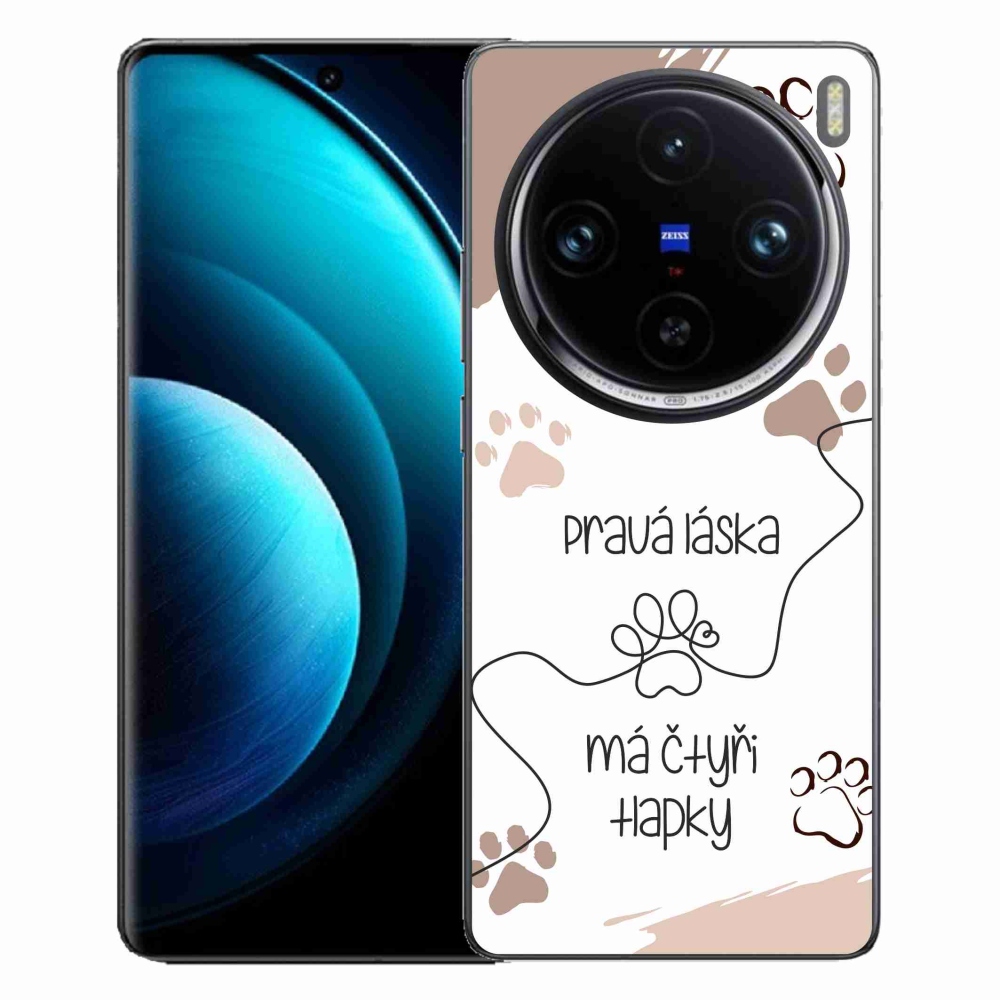 Zselés borító mmCase a Vivo X100 Pro 5G készülékhez - kutyamotívum 1 fehér háttér