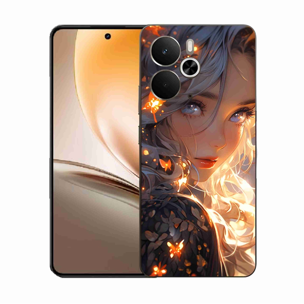 Gél borító mmCase a Realme 14 5G/14T 5G készülékhez - lány és pillangók