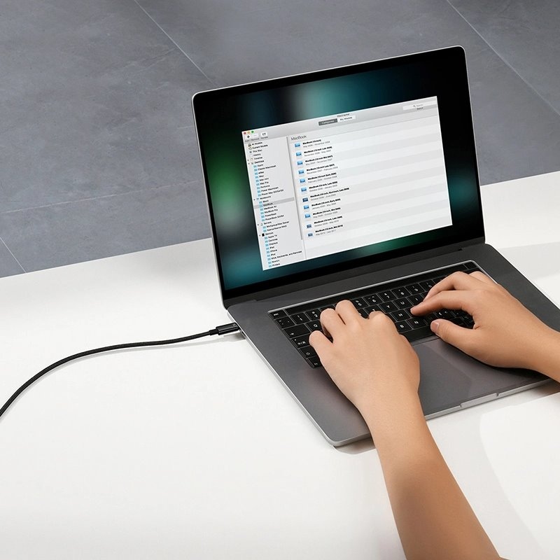 Baseus CAWJ040101 Tungsten Gold gyors töltő kábel USB-C - USB-C 240W 2m fekete