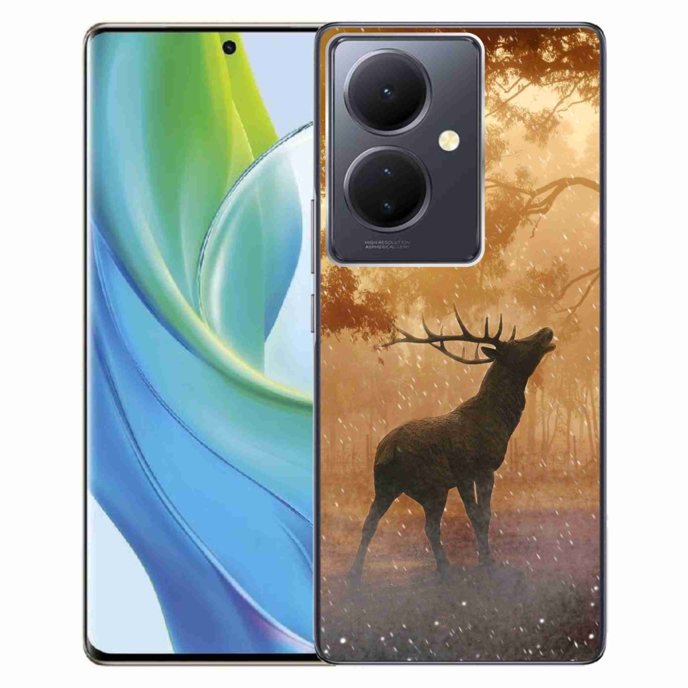 Gél borítás mmCase a Vivo V29 Lite 5G-hez - szarvas a szarvasbőgésben