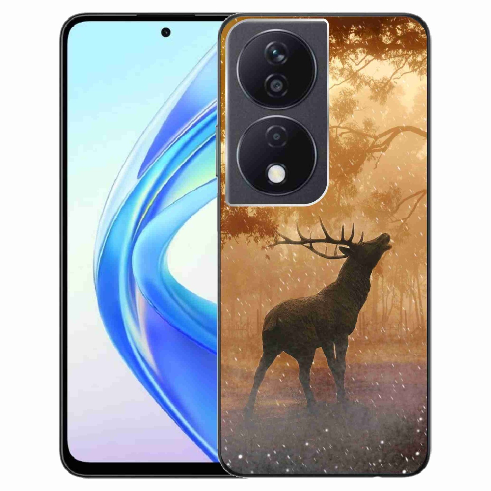 Zselés borítás mmCase a Honor X7b/Honor 90 Smart készülékhez - szarvas a szarvasbőgésben