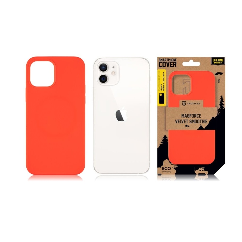 Taktikai MagForce bársony Smoothie borító Apple iPhone 12/12 Pro Chilli készülékhez