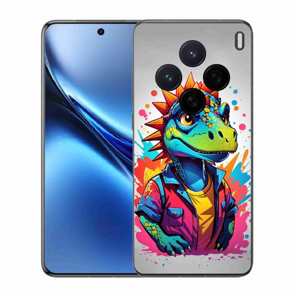 Zselés borítás mmCase a Vivo X200 5G készülékhez - színes dinoszaurusz