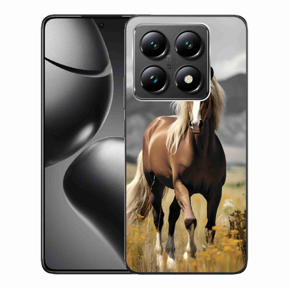 Zselés borítás mmCase a Xiaomi 14T-hez - barna ló 1