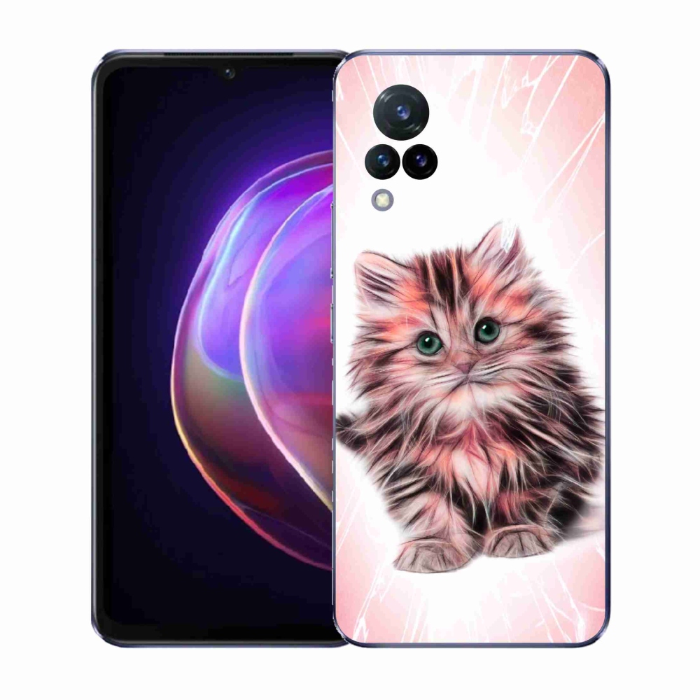 Gél borító mmCase a Vivo V21 4G/5G készülékhez - aranyos cica