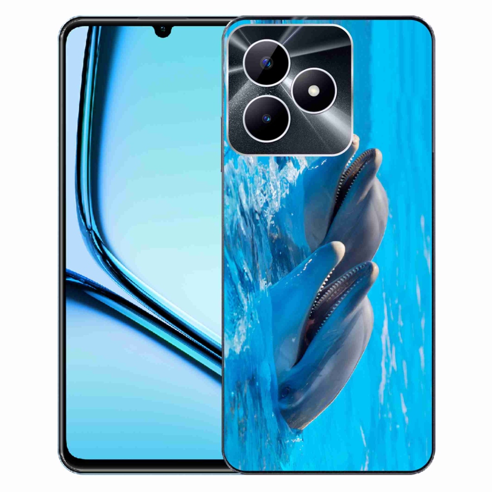 Zselés borító mmCase a Realme Note 50 készülékhez - delfinek