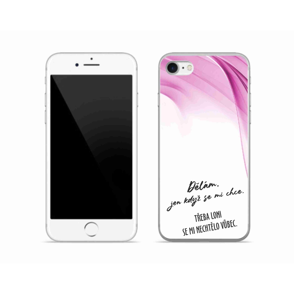 Gél borítás mmCase iPhone SE (2022) - vicces szöveg 12 fehér háttér