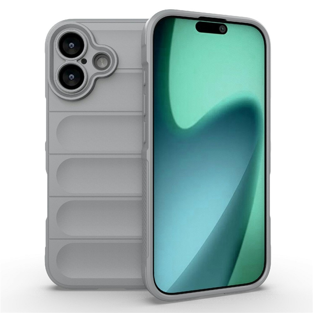 Rugg tartós zselés tok iPhone 17 készülékhez - világosszürke