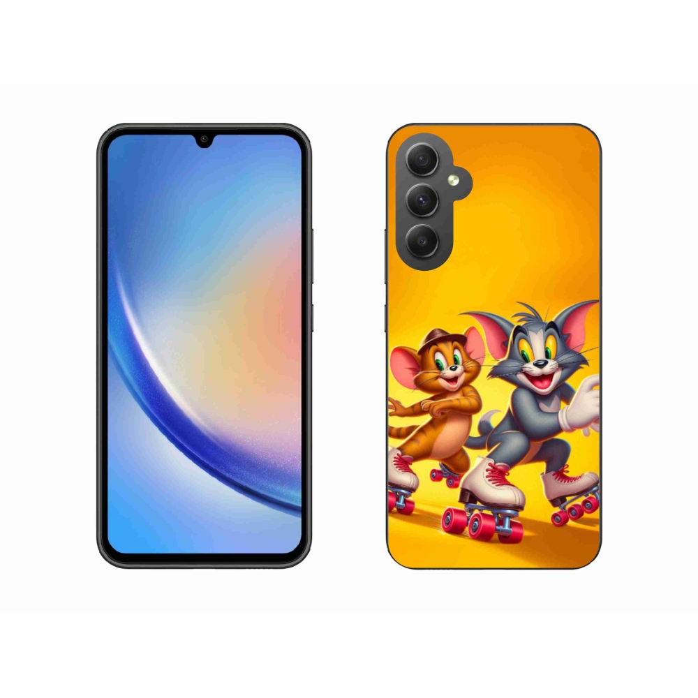 Zselés borítás mmCase Samsung Galaxy A34 5G - tom and jerry
