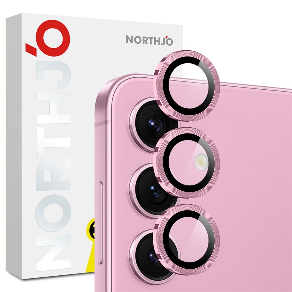 NORTHJO kamera lencse üveg Samsung Galaxy S25 FE készülékhez (különálló szemüveg) - rózsaszín