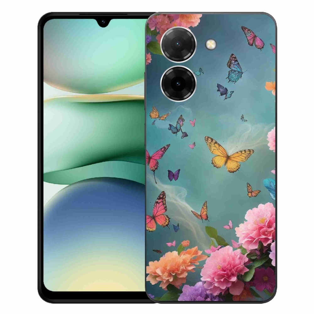 Gél borítás mmCase a Xiaomi Redmi A5 (171.7x77.8x8.3mm) - színes virágok és pillangók