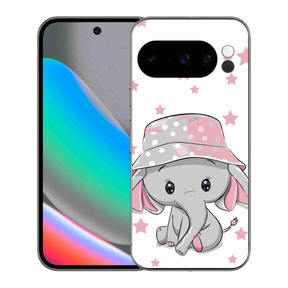 Zselés borítás mmCase a Google Pixel 10 Pro számára - rózsaszín elefánt