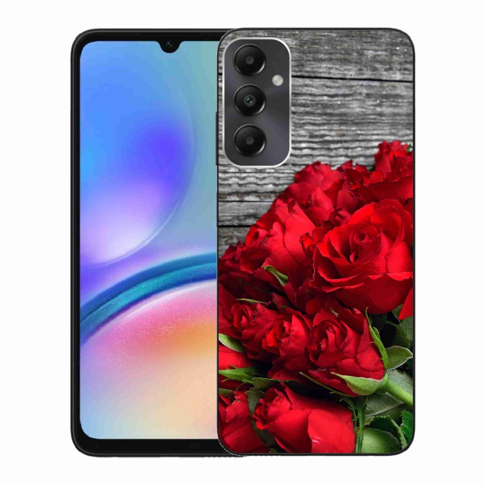 Gél borítás mmCase Samsung Galaxy A05s készülékhez - piros rózsa