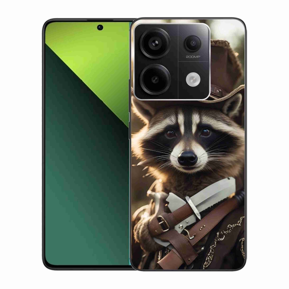 Gél borítás mmCase a Xiaomi Redmi Note 13 Pro 5G/Poco X6 5G számára - mosómedve egyenruhában