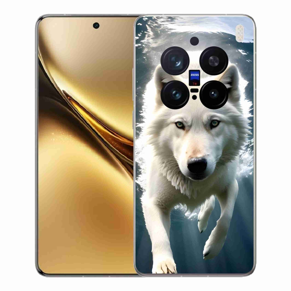 Zselés borítás mmCase a Vivo X200 Pro 5G készülékhez - fehér farkas