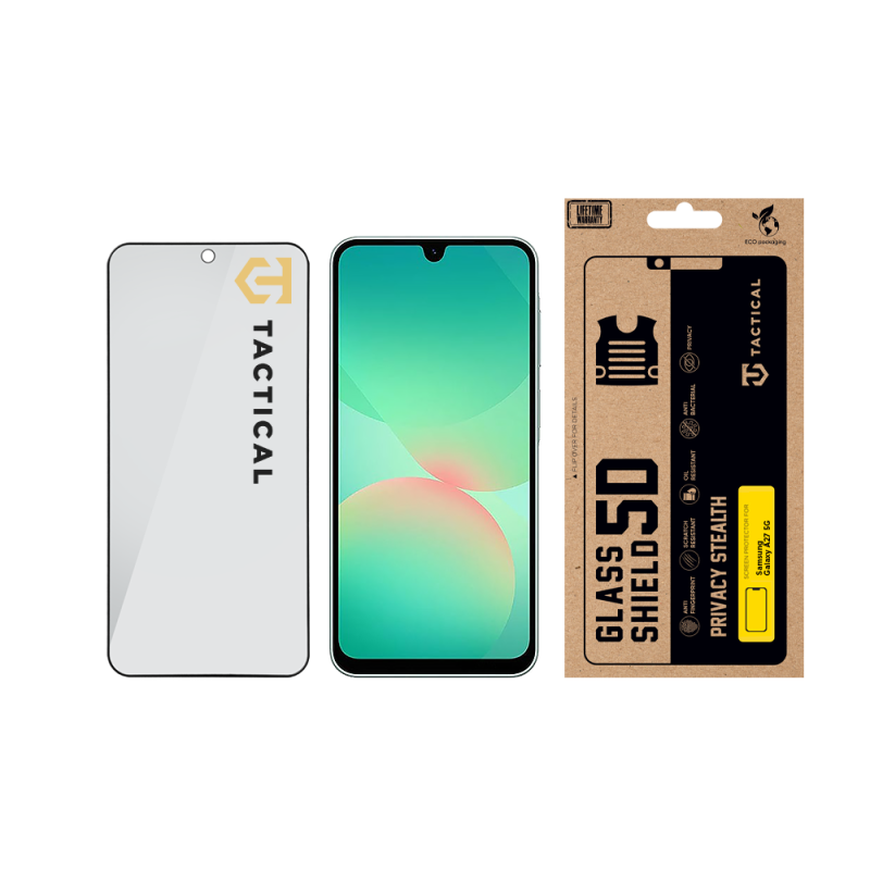 Tactical Glass Shield Privacy Stealth 5D üveg a Samsung Galaxy A27 5G-hez, fekete