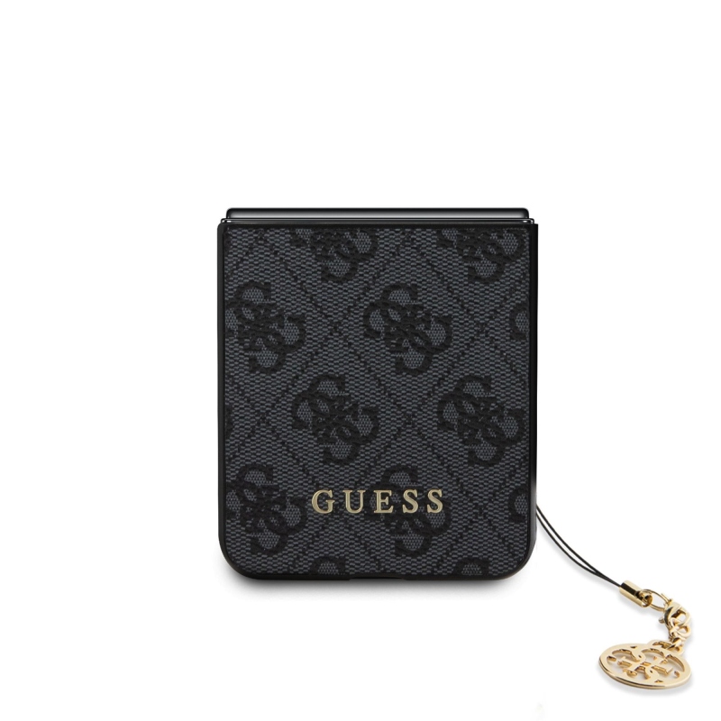 Guess 4G Charms hátlap Samsung Galaxy Z Flip 5 szürke