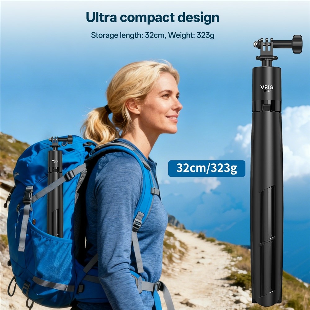 VRIG teleszkópos állvány és szelfibot 180 cm mágneses tartóval