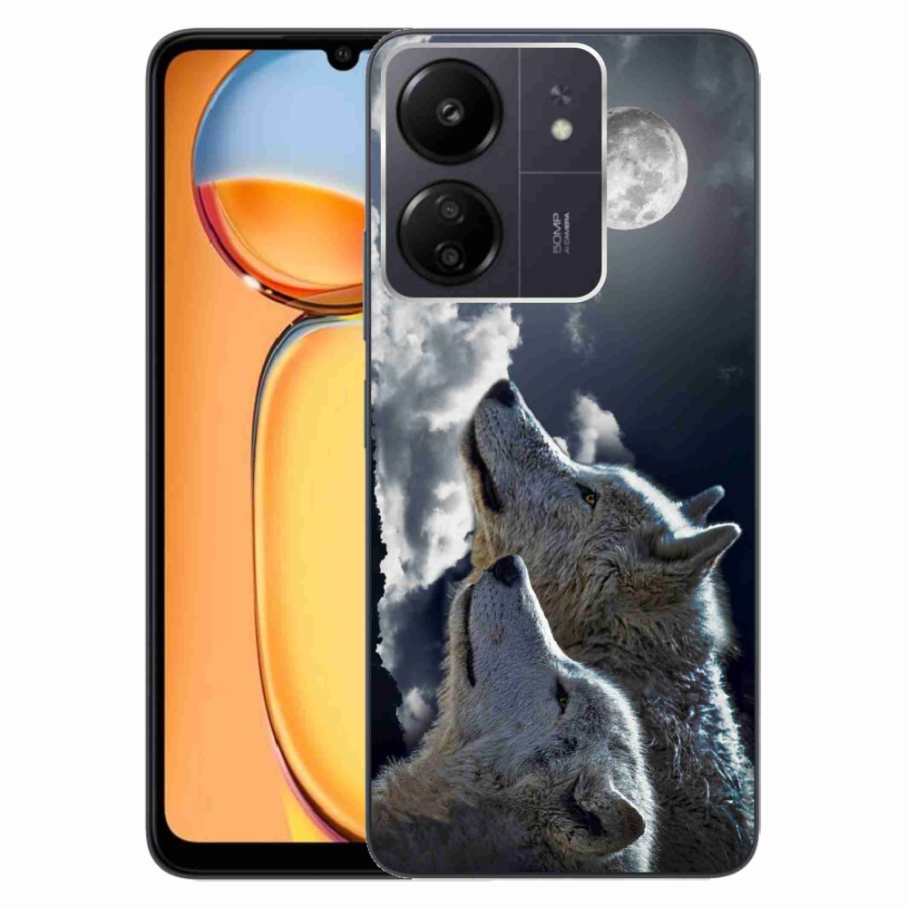 Gél borítás mmCase a Xiaomi Poco C65/Redmi 13C - farkasok számára