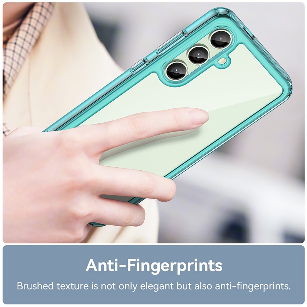 Gél tok fix hátlappal Samsung Galaxy S24 FE készülékhez - világoskék