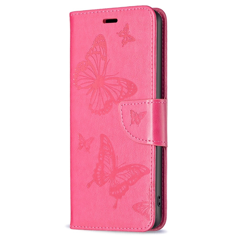 Pillangó könyv tok Samsung Galaxy A55 5G - rózsaszínű