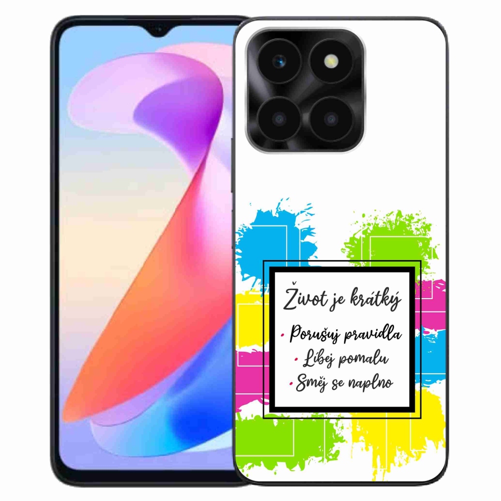 Gél borítás mmCase a Honor X6a készülékhez - Idézet 5 fehér háttér