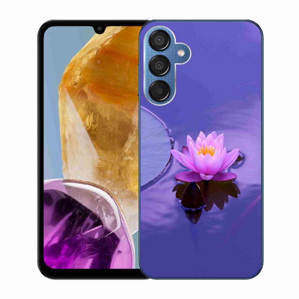 Gél tok mmCase Samsung Galaxy M15 5G - virág a felszínen