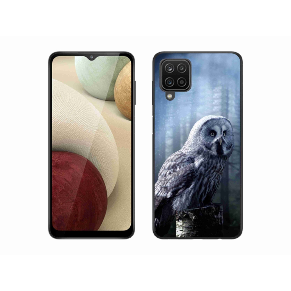 Zselés borítás mmCase Samsung Galaxy M12 készülékhez - bagoly