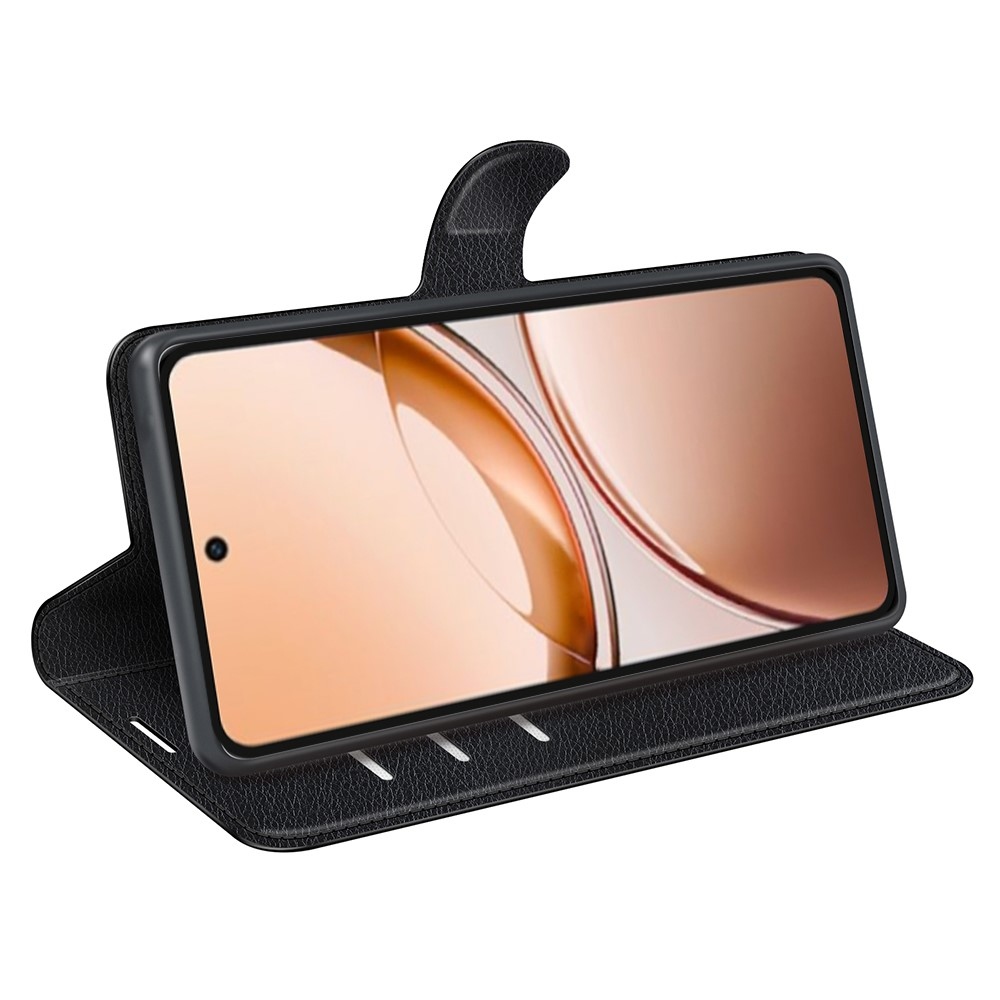 Litchi könyv tok a Vivo V50 Lite 4G/5G-hez - fekete