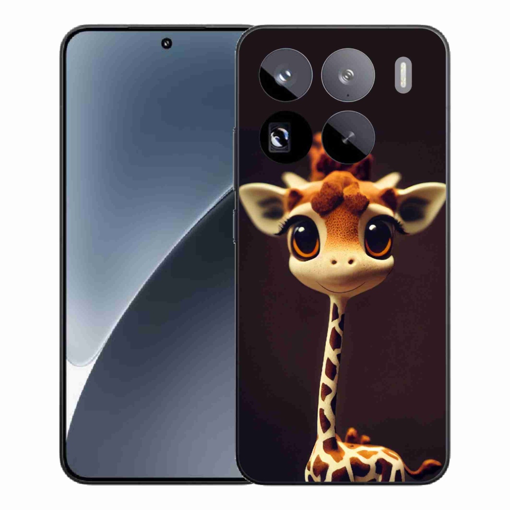 Gél borítás mmCase a Xiaomi 15 Pro számára - kis zsiráf