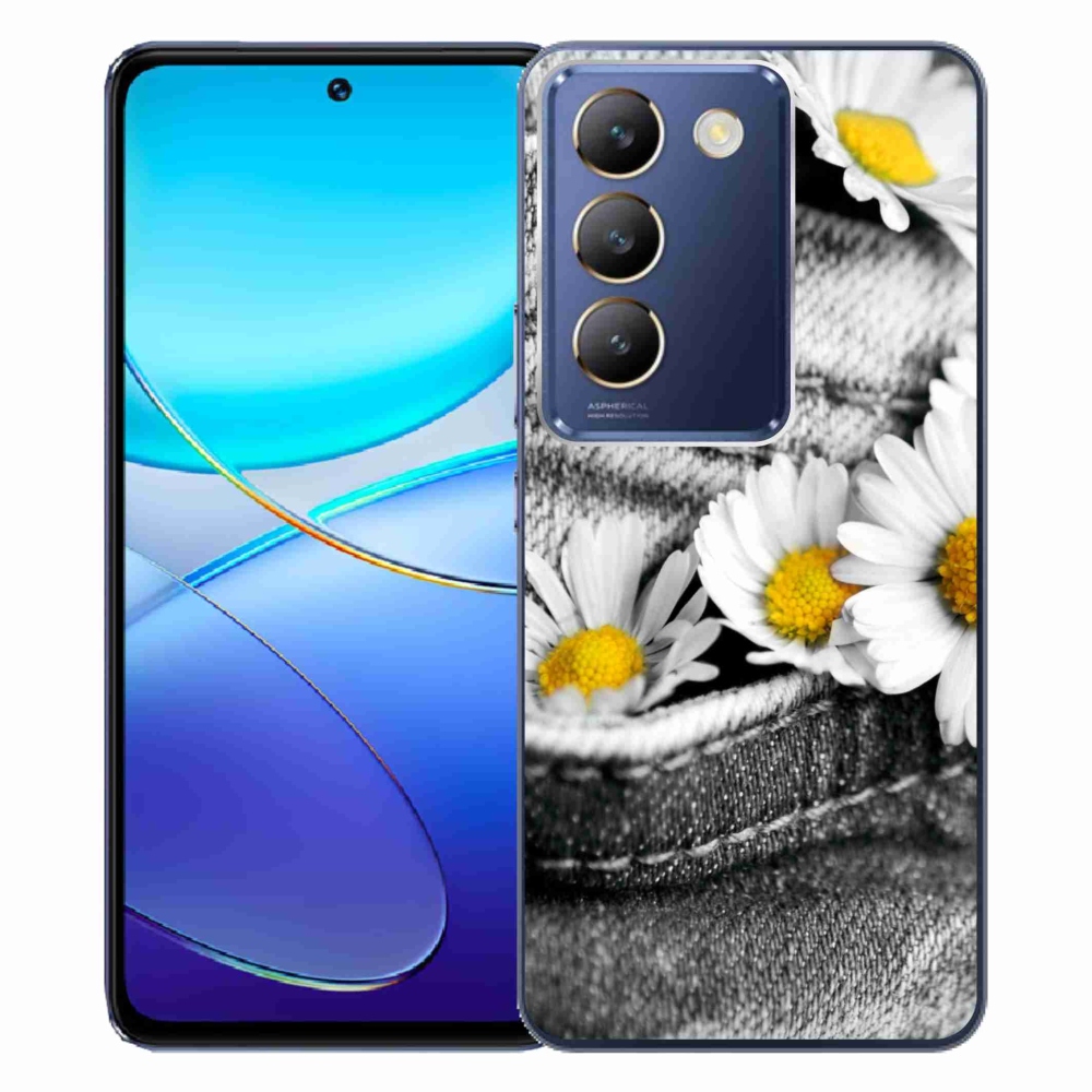 Gél tok mmCase a Vivo V40 SE 4G/5G készülékhez - százszorszépek