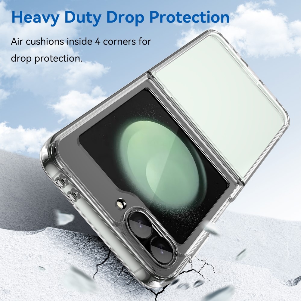 Zselés tok kemény hátlappal Samsung Galaxy Z Flip6 5G - átlátszó