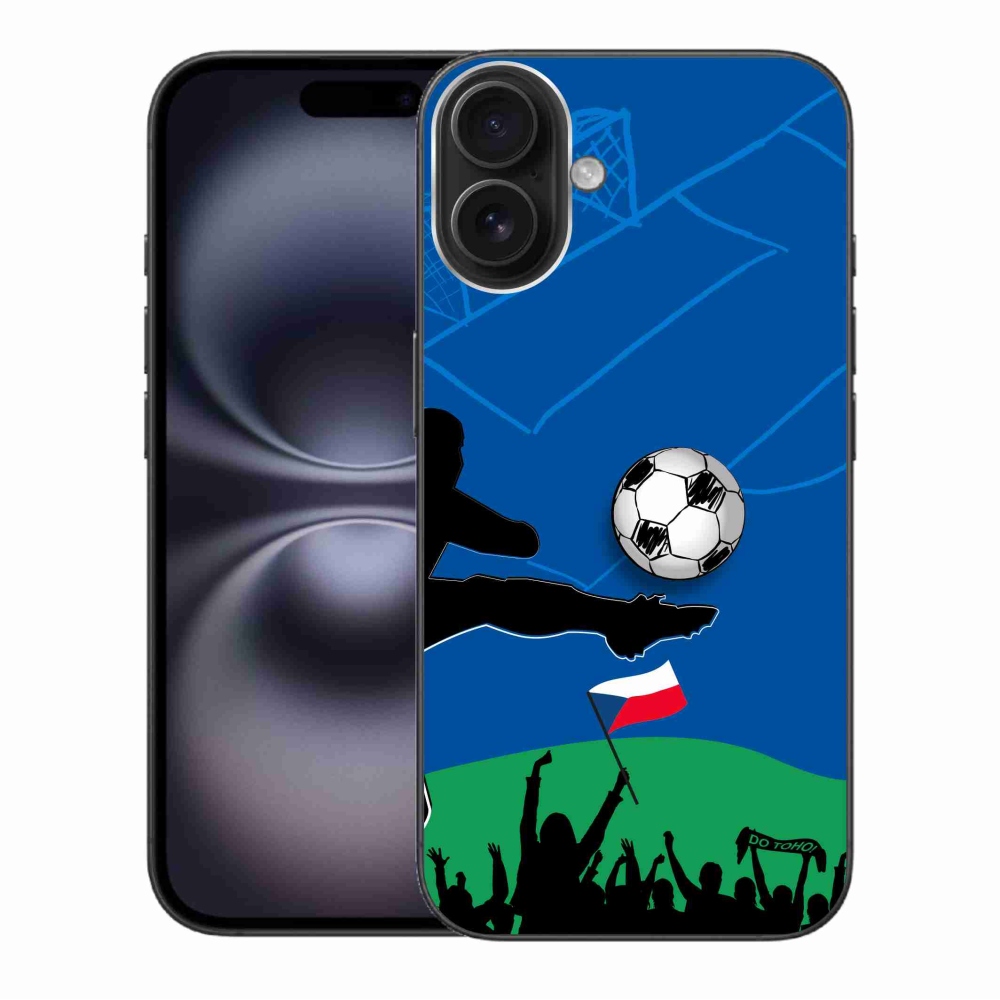 Gél borítás mmCase iPhone 16 Plus készülékhez - futballszurkolóknak