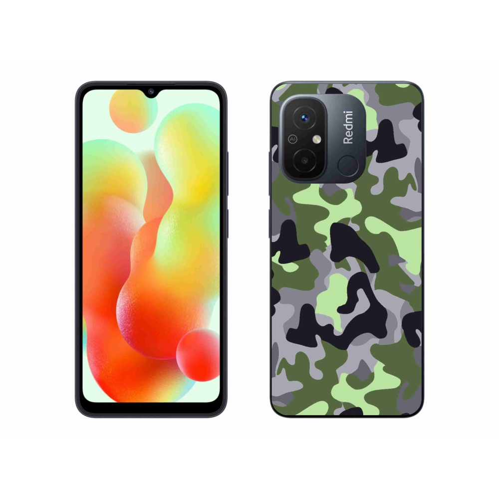Gél borítás mmCase a Xiaomi Redmi 12C-hez - terepszínű minta 7